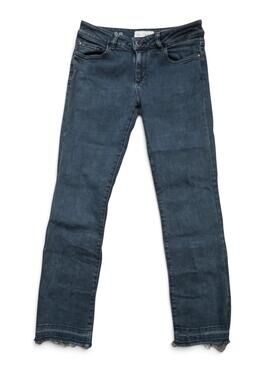 DL1961 Mara Jeans Womens 27 Blue Instasculpt Straight Ankle Raw Hem Fits 28x26